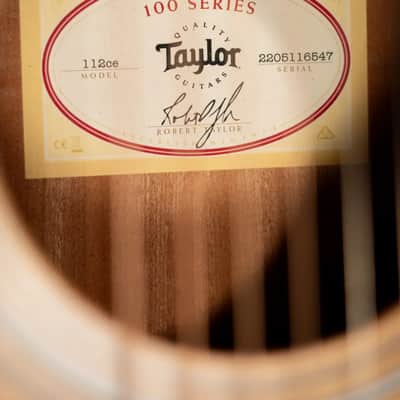 Taylor 112ce Grand Concert Acoustic/Electric Guitar with Gig Bag image 15