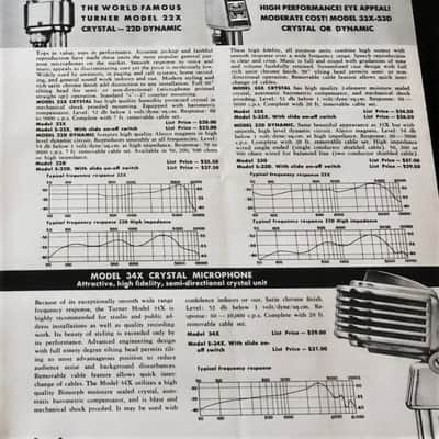 Vintage RARE 1940's Turner CD dynamic "Sound Scriber" microphone High Z w original stand and cable PROP image 2