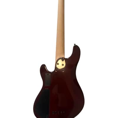 Cort GBFUSION5ABB GB-Fusion 5 Solid Alder Body Spalted Maple Top Hard Maple C Shape Neck 5-String Electric Bass Guitar w/Gig Bag image 5