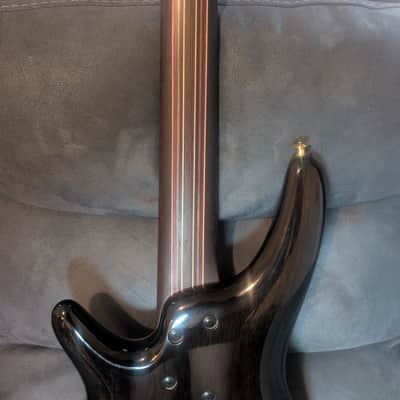 Ibanez SR2605 Premium Electric Bass Guitar, 5-String, Cerulean Blue Burst image 6