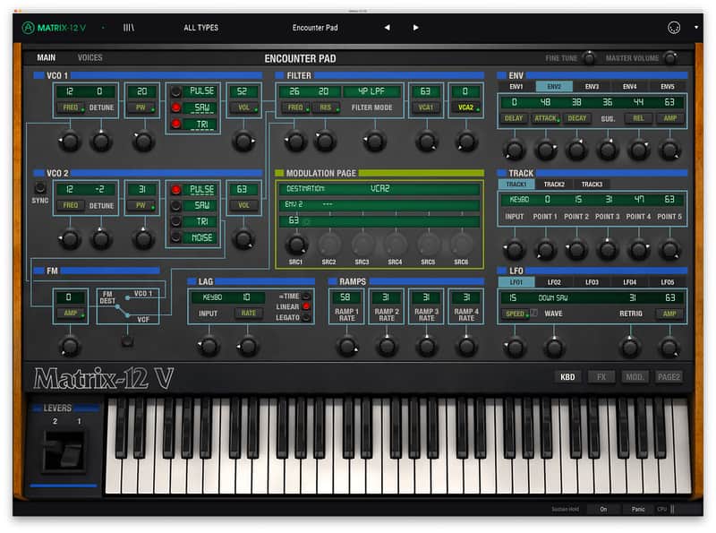 Arturia Matrix-12 V Synthesizer Virtual Instrument Software image 1