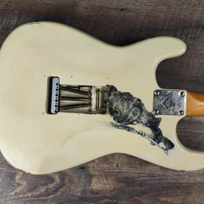 MyDream Stratocaster Custom Built - Aged White over Black Paisley - Dreamsongs image 3