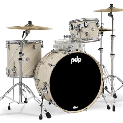 PDP Concept Maple Twisted Ivory Finish Ply Rock Drum Set PDCM24RKTI image 1