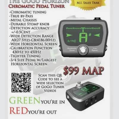 GoGo Horizon Chromatic Pedal Tuner 2010s - Gray image 3