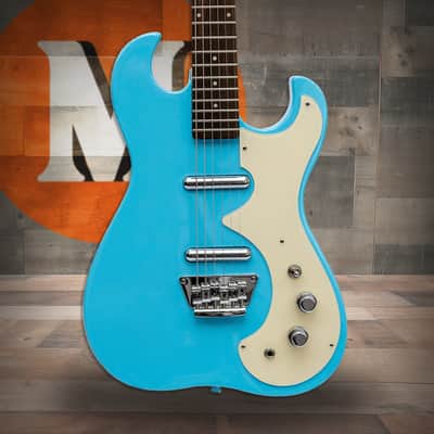 Silvertone Double Cut Bolt-on Lipstick Pickups - Light Blue (1449DBL) image 1