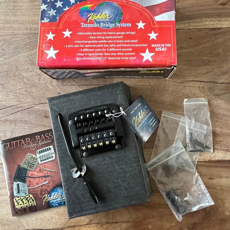 N.O.S Original 80’s Kahler 7300 Tremolo Bridge System + String Lock image 1