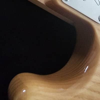 Stratocaster 2021 Ash Natural Gloss w HSC Custom Build Rails Strat non-Fender Blonde image 18