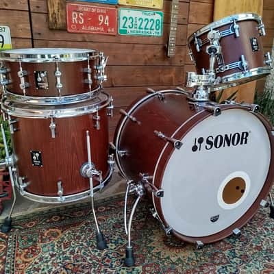 SONOR Pro Lite vintage Maple, 22", 13", 16", 14" snare. image 2