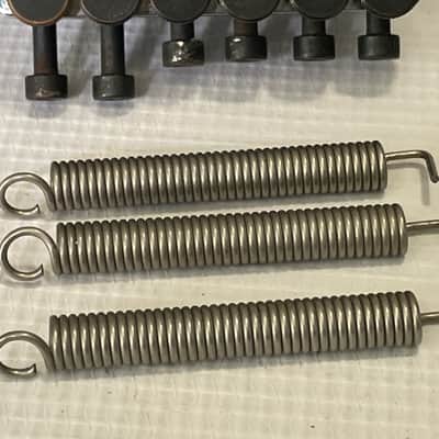 1980's Era Original Floyd Rose Made in Germany Chrome Tremolo Bridge Vibrato Set (R2 Nut & Retainer Bar) image 3