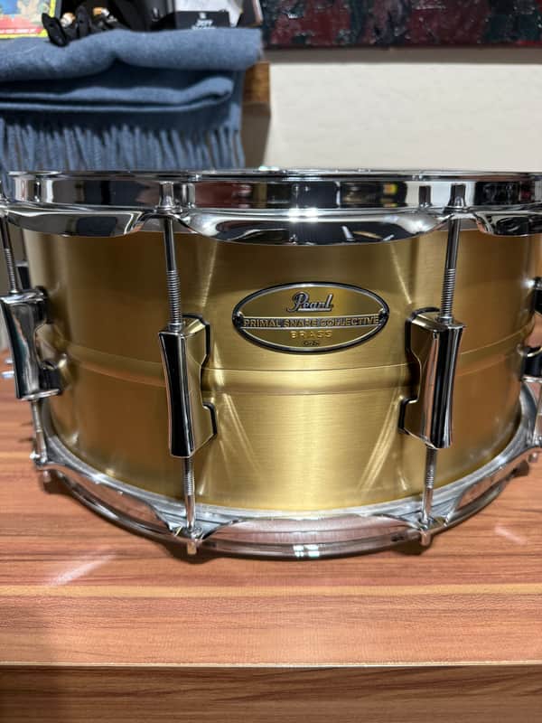 Pearl PSC1465B Primal Collective Brass 14x6.5" Snare Drum 2025 - Present - Brass image 1