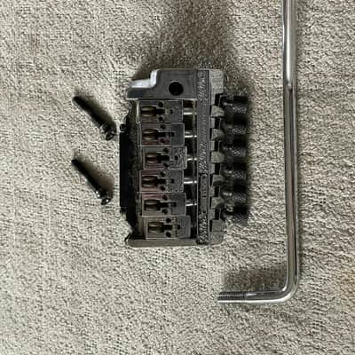 80’s Kahler 2520 Tremolo Bridge Vibrato Chrome Complete w Arm + Studs USA Patent Applied For image 8