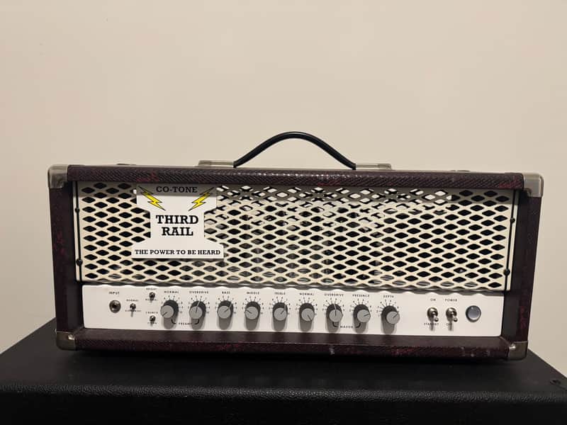 Soldano SLO-100 C3 Amps Clone, Burgundy Snakeskin, White Grille, Excellent image 1