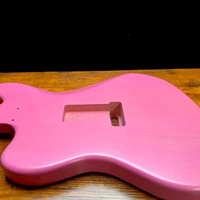 Warmoth Jazzmaster/ Flamed Maple Body & Neck “Pink Set” image 7