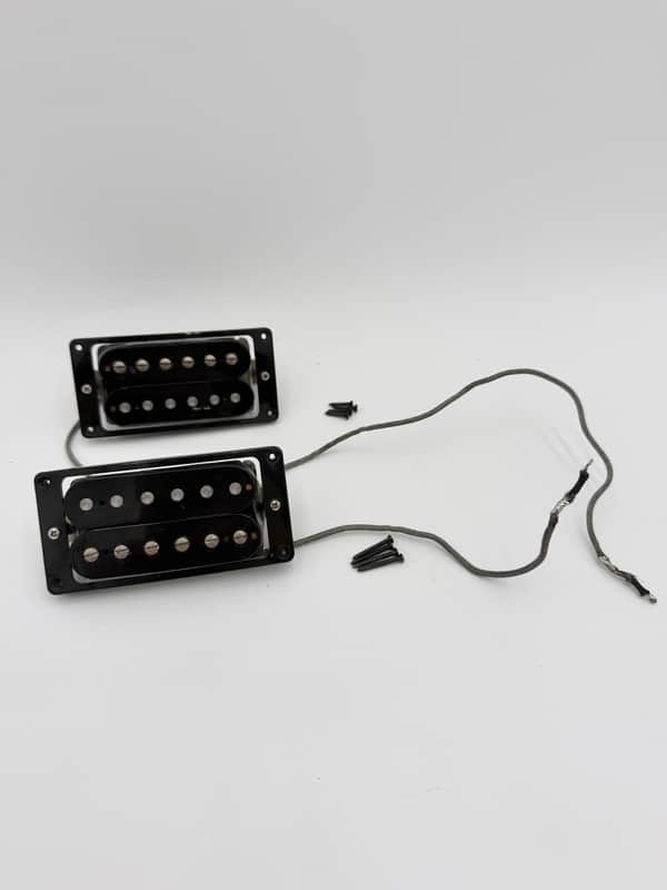 1980s Gibson Tim Shaw PAF & Dirty Fingers Humbucker Set - Black image 1