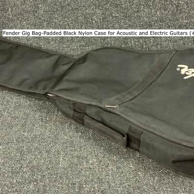 Fender Gig Bag Padded Black Nylon Case for Acoustic and Electric Guitars #549 image 2