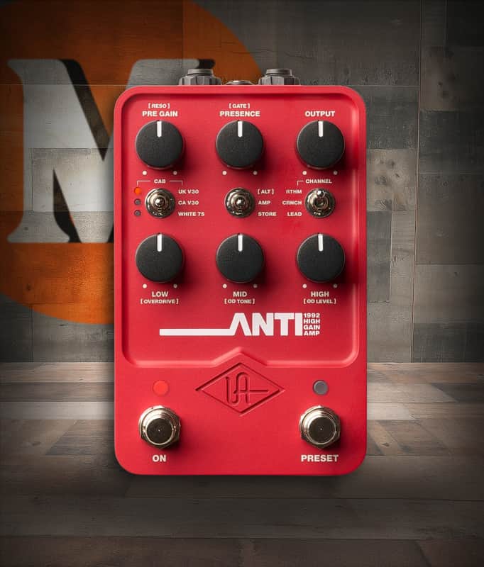 Universal Audio UA-ANTI 1992 High Gain Amp Emulator Pedal (UA-ANTI-U) image 1