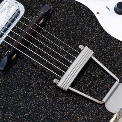 1960 Silvertone Stratotone Jupiter 1423 Vintage Guitar by Harmony USA w/ DeArmond Gold Foils, Case image 10