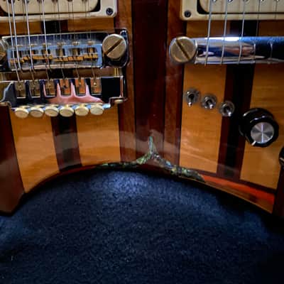 Ribbecke Double Neck 6 and 12 String Rock’n Electric Guitar  1981 Natural image 7