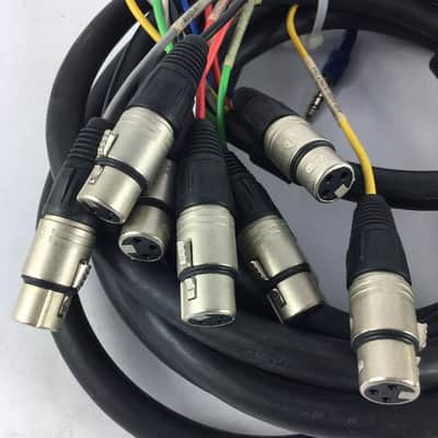 Audio 20ft Black 7 Neutrik Female XLR to 1/4 Inch Guitar / Bass Cable Connector image 2