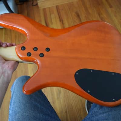 Spector Q4 Pro Bass , with hard case , EMG pickups , flame maple top image 2