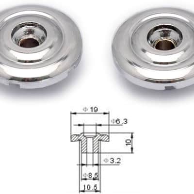 Bass Guitar String Trees String Retainer Guides for Bass Guitar Parts Replacement Pack of 2pcs with Mounting Screws. (Chrome) image 5