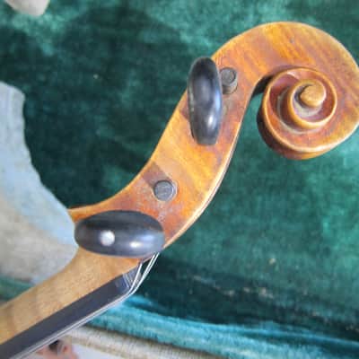 Jacobus Stainer German 4/4 Violin Germany Circa-1930s-1940s-Reddish Brown Varnish image 14