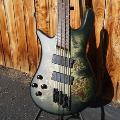 Spector NS Dimension 4 Multi Scale Haunted Moss Matte Left Handed 4-String Bass Guitar w/ Gig Bag (NOS) image 1
