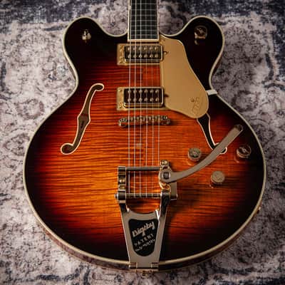 Gretsch Broadkaster® LX Figured Center Block with String-Thru Bigsby® - Havana Burst image 22