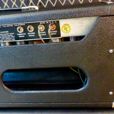 Vintage 1972 Fender Super Six (Twin) Reverb Amp Head With Original Footswitch and Mojotone Head image 8