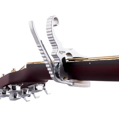 Kyser Quick-Change Partial Short Cut Capo Silver image 3