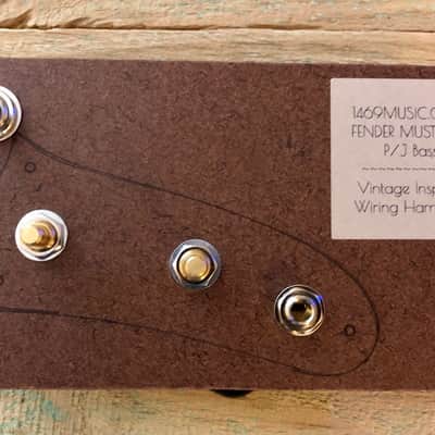 Fender Mustang PJ Bass Wiring Harness CTS Pots Oil Capacitor Switchcraft Switch image 7