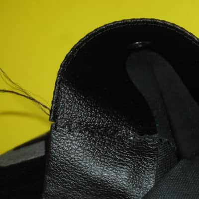 lightly used genuine BOSS vinyl pouch for FV300H, FV300L, and similar size size Boss pedals (NO pedal included) 1990s - Black Vinyl Exterior / Black Thin Canvas Interior image 22