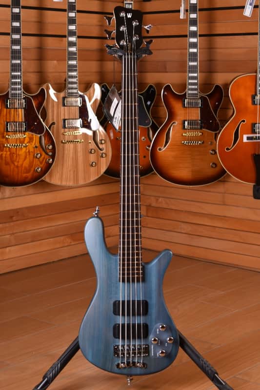 Warwick Streamer Standard 5 Rockbass Series Ocean Blue Transparent Satin