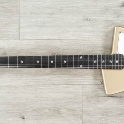 Mint Ernie Ball Music Man St. Vincent Goldie Guitar, Ebony Fingerboard, Roasted Maple Neck, Cashmere image 6
