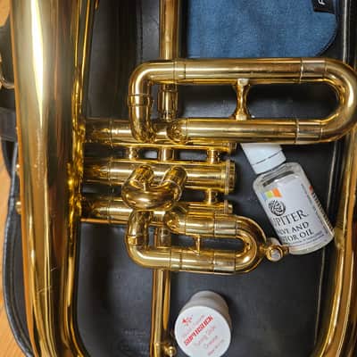 Getzen Eterna 895 Flugelhorn--Serviced, Leather Bag, Nice! image 3