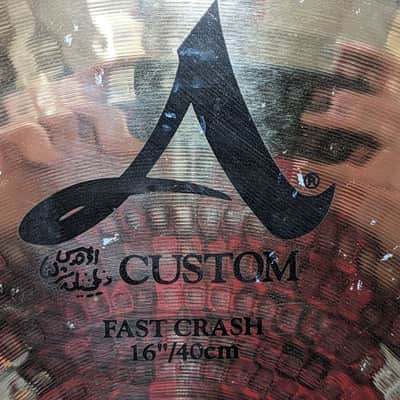 Zildjian 16" A Custom Fast Crash Cymbal 2002 - Present - Brilliant image 4