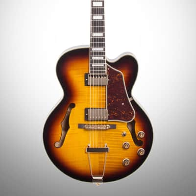 Ibanez Artcore Expressionist AF95FM Hollowbody Electric Guitar, Antique Yellow Sunburst image 2