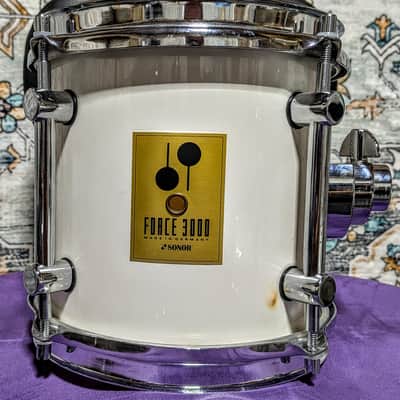 SONOR FORCE 3000 8X8 TOM W/ MOUNT ARM Force 3000 Early 90s - White image 1