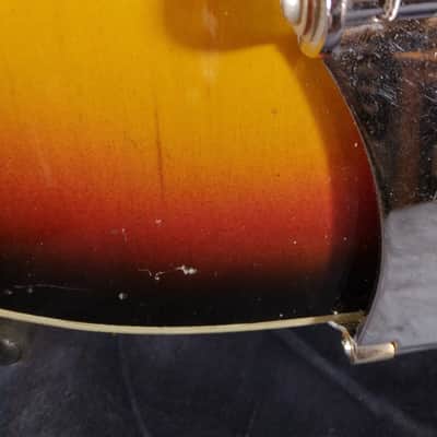 Kawai Vintage Made in Japan Semi Hollow Body Archtop Electric Guitar 1960s Sun Burst image 16