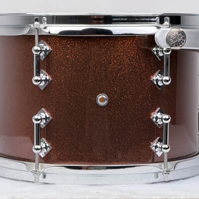 Craviotto 20/12/14/5.5x14" Solid Poplar Shell Drum Set - Copper Sparkle Lacquer image 18