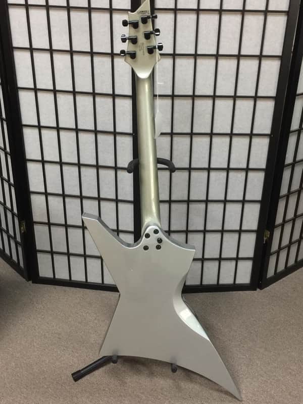 Cort VX-2X metallic silver electric guitar with EMG pick ups