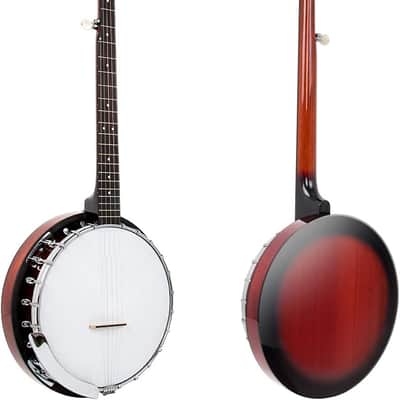 Banjo 5 String Banjos,Professional Full Size 38 Inch Open or Closed Back With Resonator, Bridge, Strings Pack, Finger Picks, Strap, Case, Tuner Accessories Set Gift Choice for Adults Beginner image 3