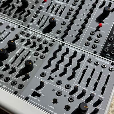 Behringer System 100 Clone with TipTop Audio Mantis Case and Carry Backpack System 100 Full Build 2025 - Gray image 9