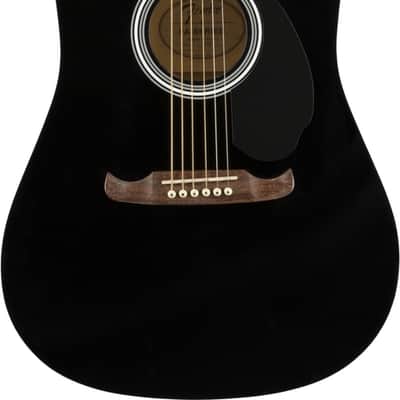 Fender 0971210706 FA-125 Dreadnought, Walnut Fingerboard, Black image 1