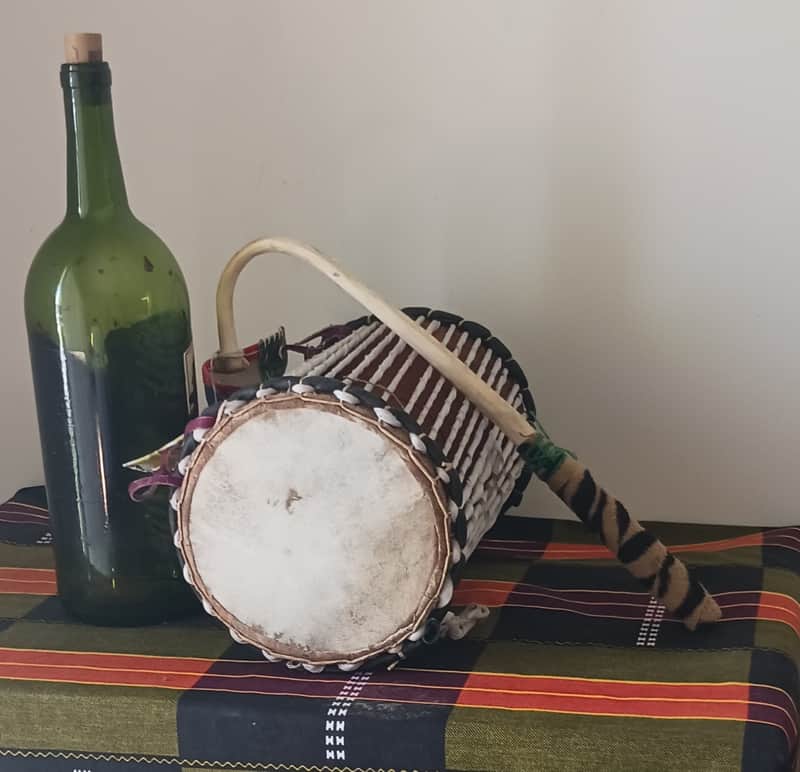 Nigerian "talking" drum (gangan) image 1