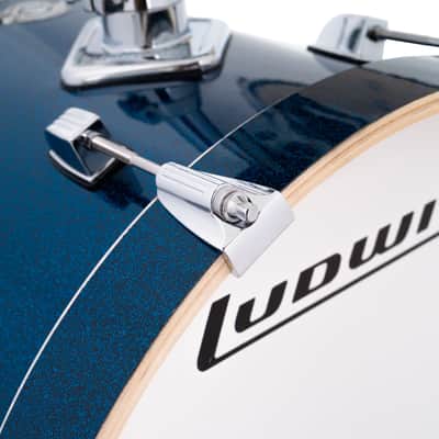 Ludwig Breakbeats 4 Piece Shell Pack, Deep Blue Sparkle image 1