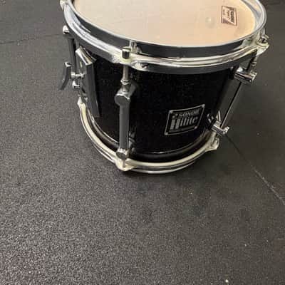 Sonor Hilite drum set Early 1990s - Black diamond, chrome hardware Bild 4