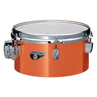 Tama CJB46 Cocktail Jam 4-piece Shell Pack w/Snare Drum - Bright Orange Sparkle image 2