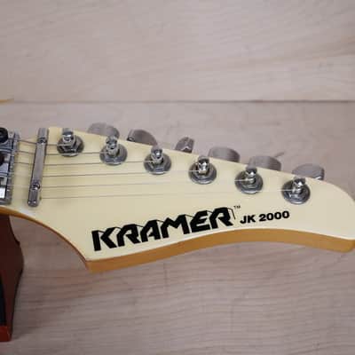 Kramer JK2000 MIJ 1980's White Original Floyd Rose Seymour Duncan Pickups Japan w/ Bag image 3