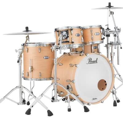 Pearl Masters Maple Complete 10"x7" tom w/optimount SATIN NATURAL BURST MCT1007T/C351 image 6